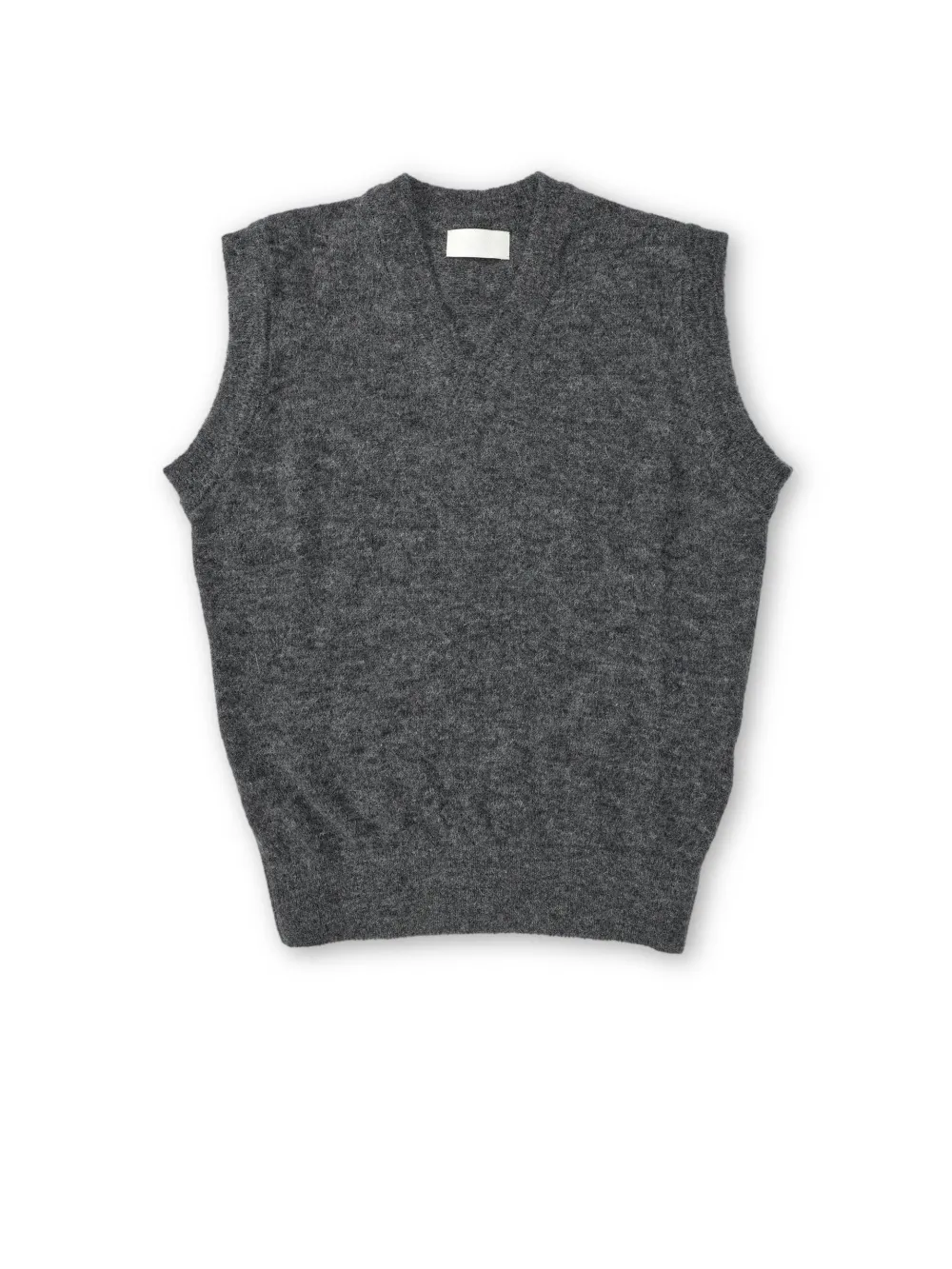Grey Casual Style V Neck Vest