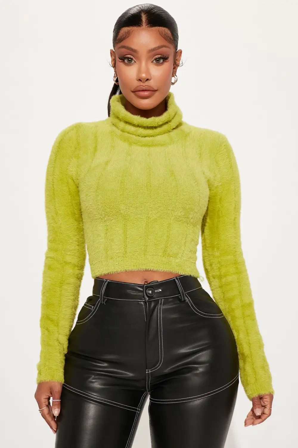 Sadie Super Soft Turtleneck Sweater - Green