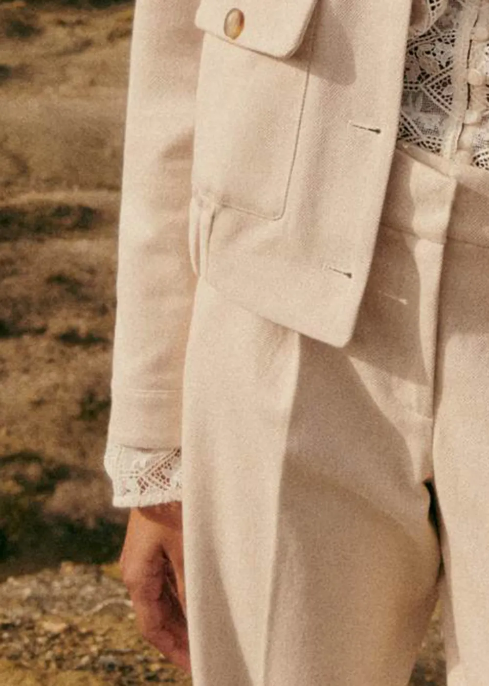 Plain Long Sleeve Jacket