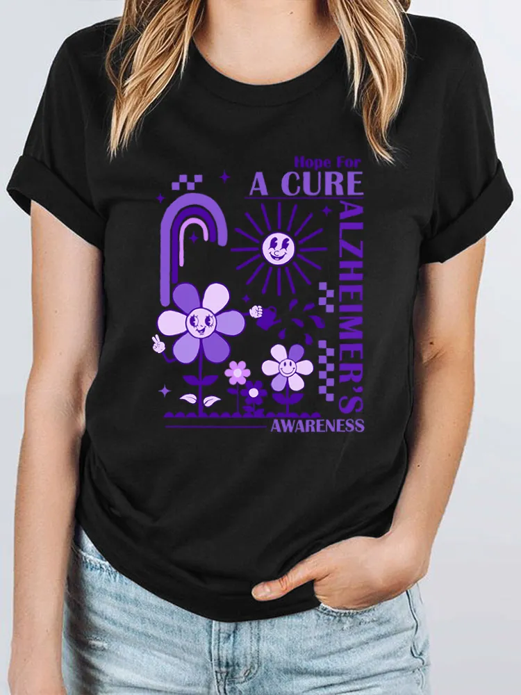 I Wear Purple For Someone Alzheimer's Awareness T-Shirt