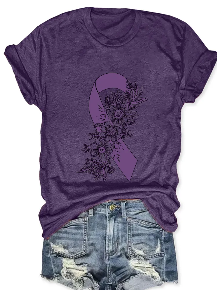 Women'S Alzheimer'S Awareness Round-Neck T-Shirt