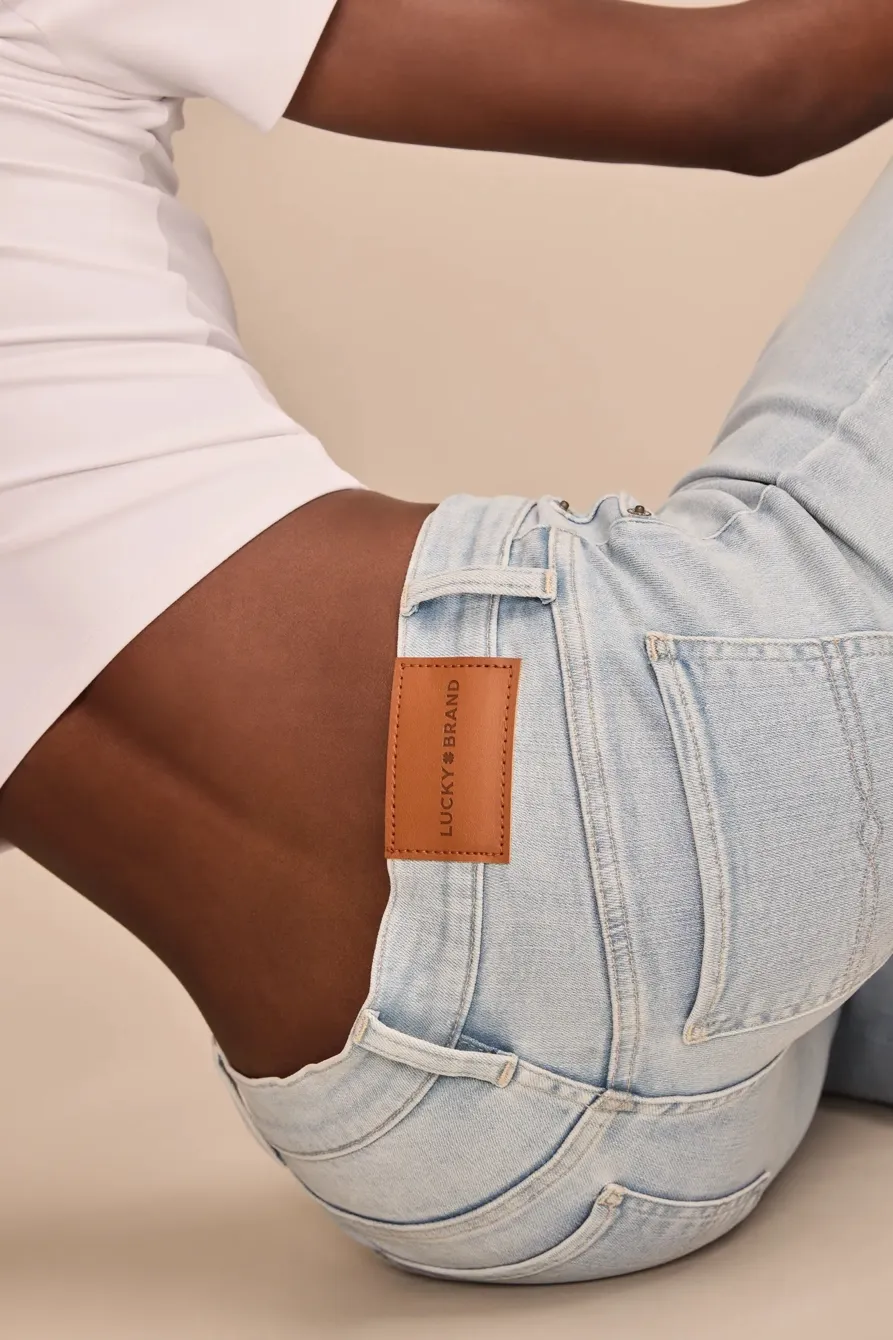 Sunny Drive Wash Mid Rise Sweet Flare