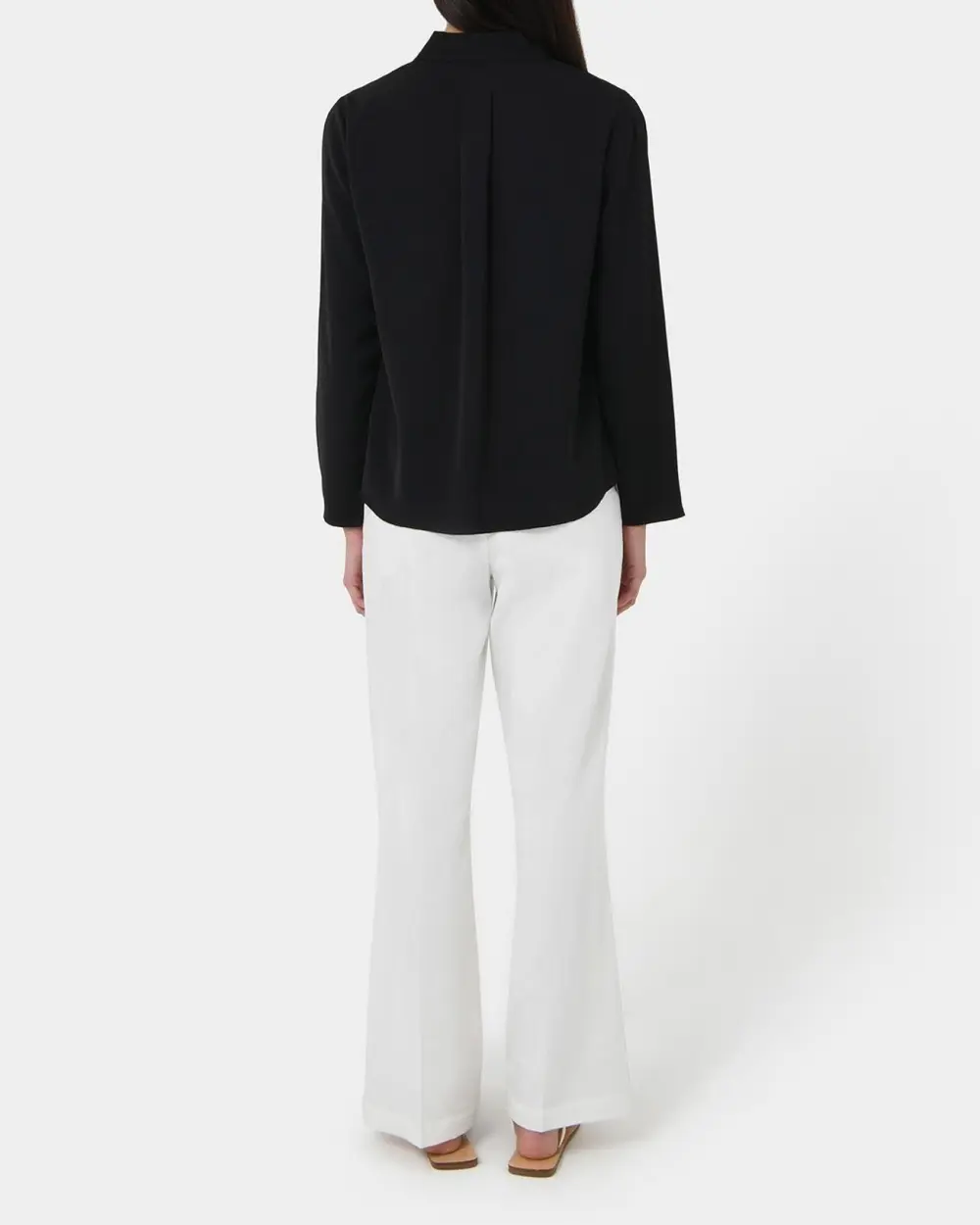 V-neckline Long Sleeve Blouse