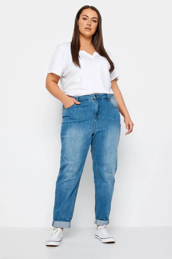 Evans Blue Light Wash Cropped Jeans