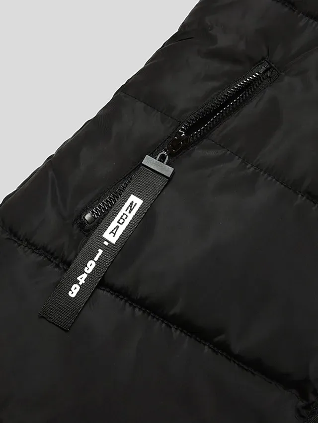 Women's Puffer Jacket Long with Pockets Slim Fit Fur Collar Coat powder Bean Green White Black Gray Classic Style Christmas Winter Zipper Hoodie Regular Fit M L XL XXL XXXL / Daily / Windproof