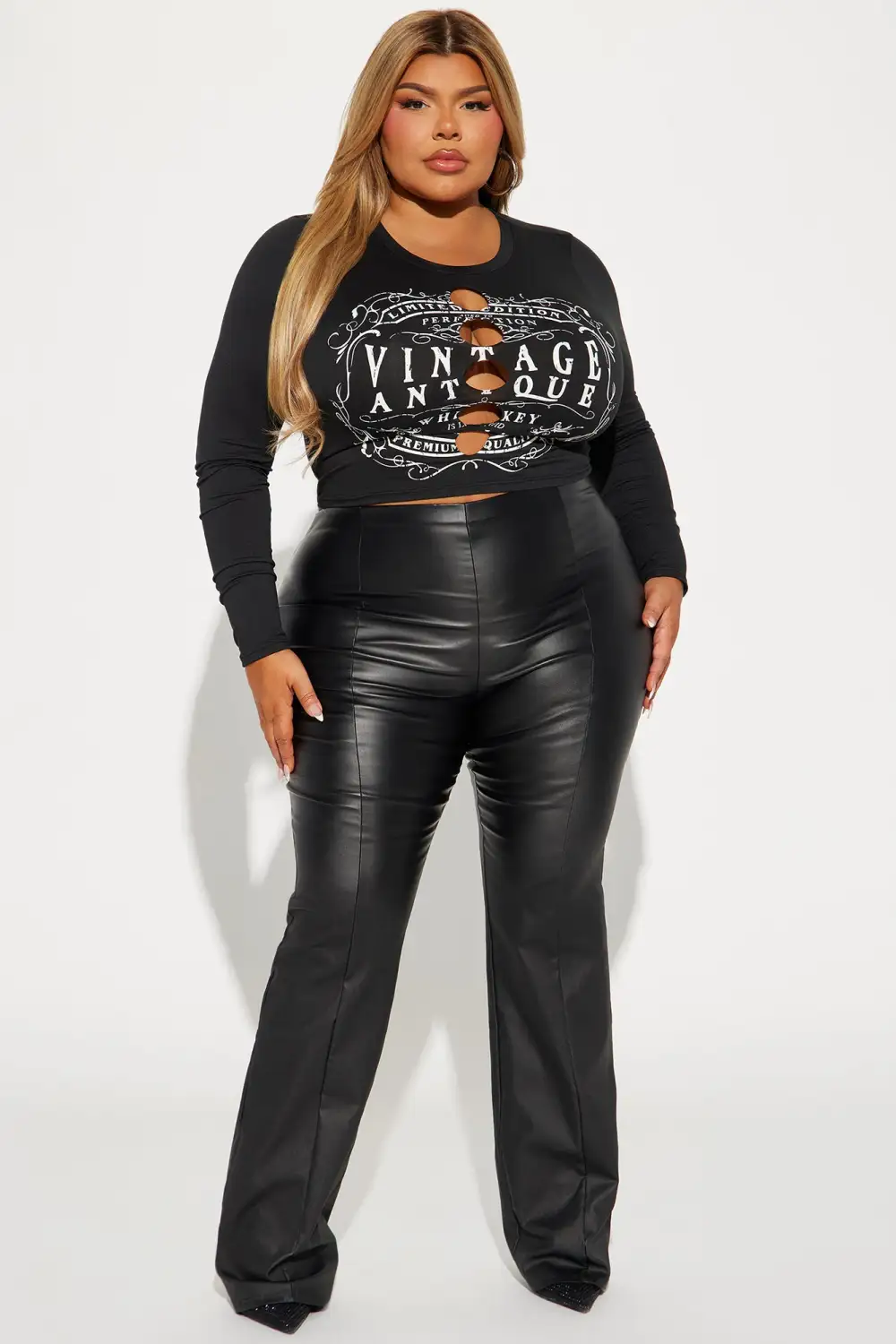 Liquid Sunshine Cut Out Graphic Tee - Black