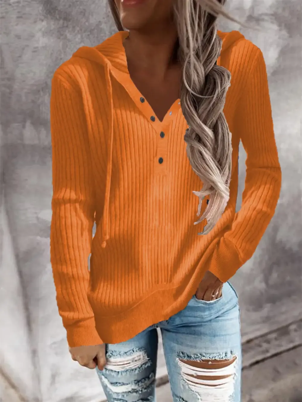 Women Long Sleeve V-neck Women Sweatshirts Women Sweaters Tops