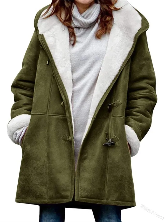 🔥Clearance Sale🔥 - Women's Winter Fleece Hoodie Jacket Suede Fall Sherpa Jacket