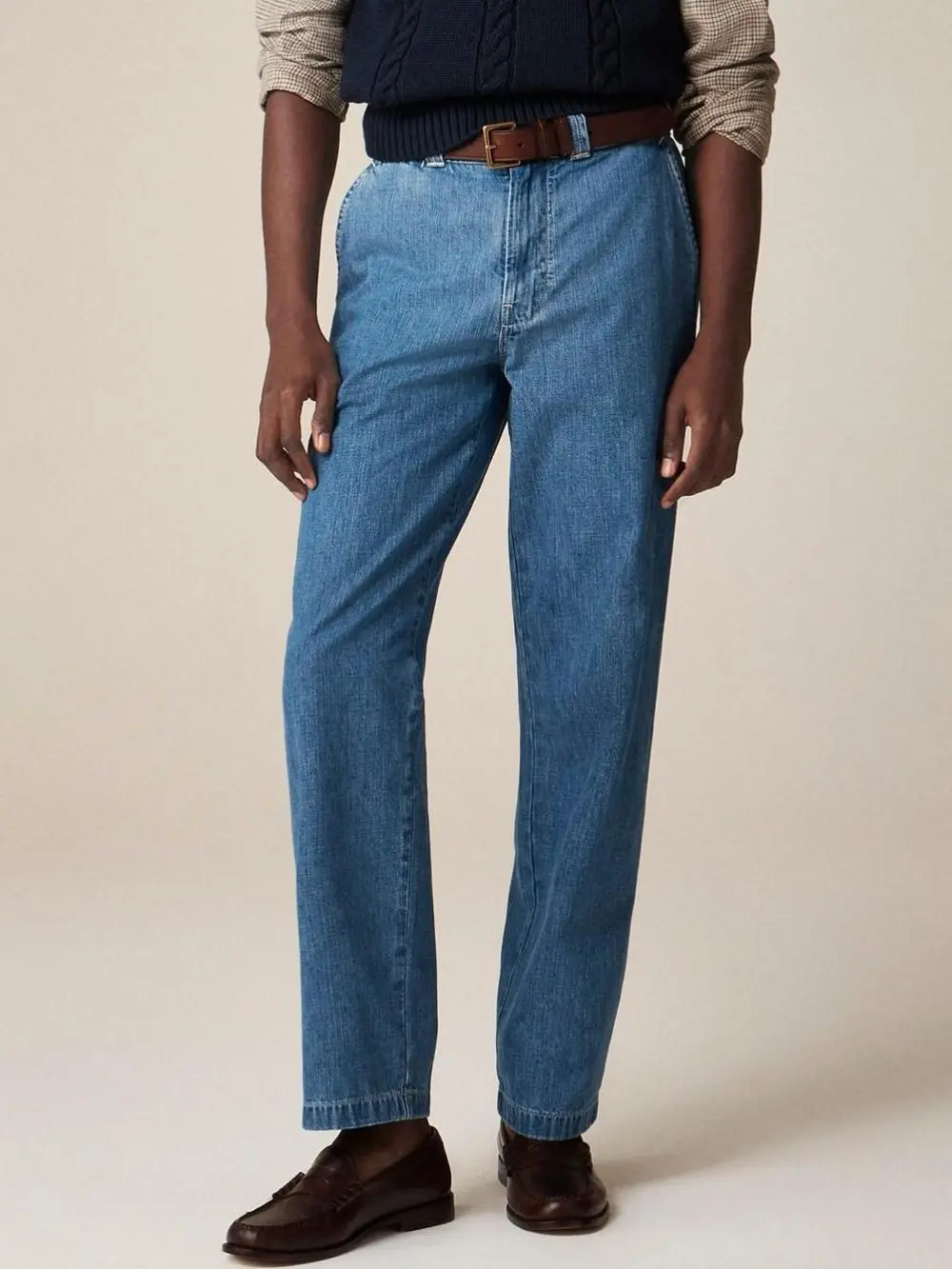 Light Blue Relaxed Fit Men's Jeans