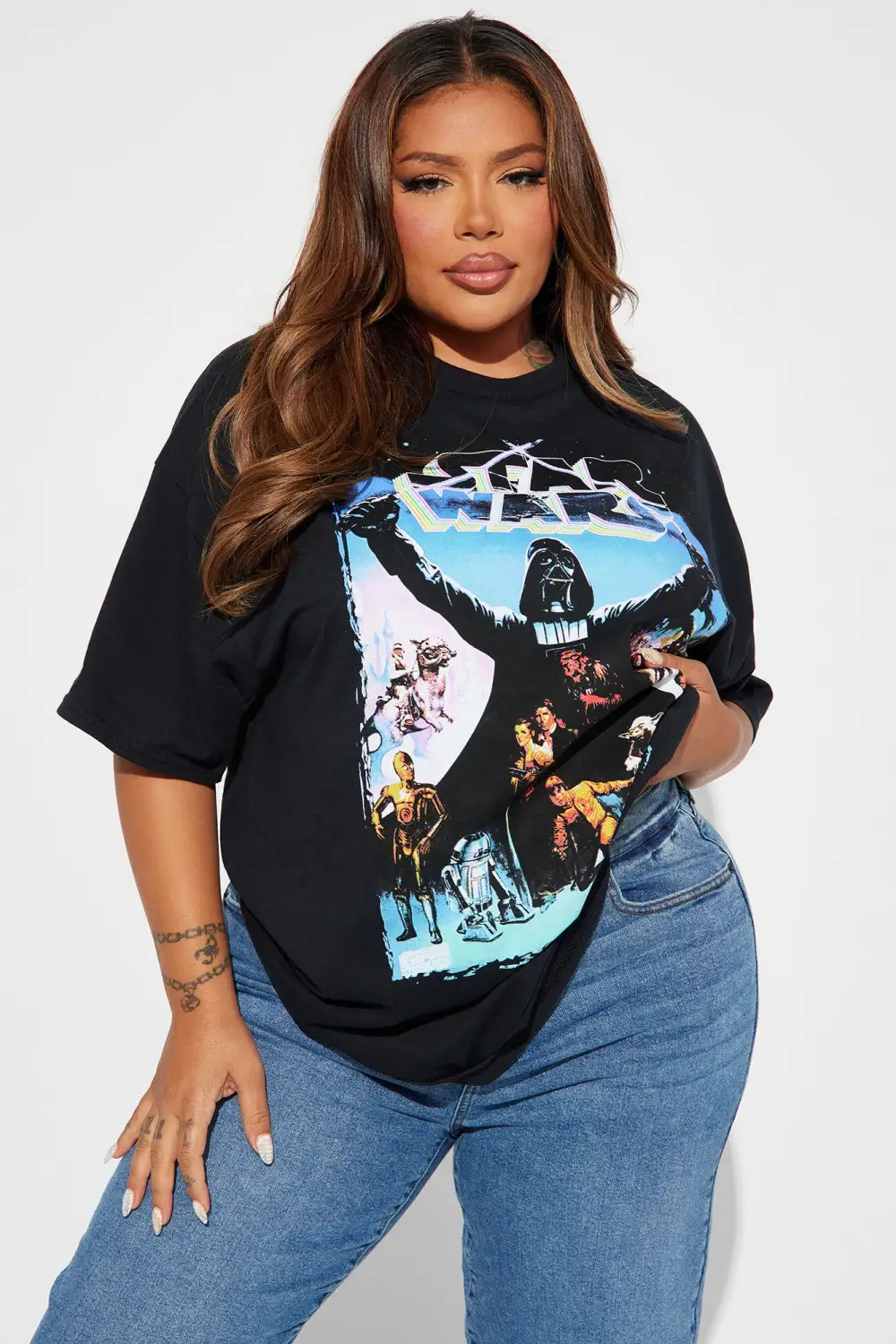 Dark Side Star Wars Graphic Tshirt - Black