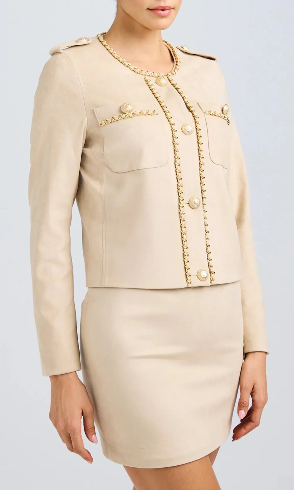 Suede High Rise Skirt