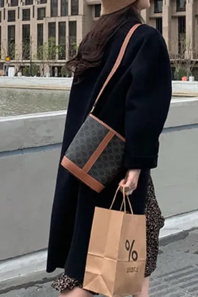 Double Face Faux Woolen Lapel Coat