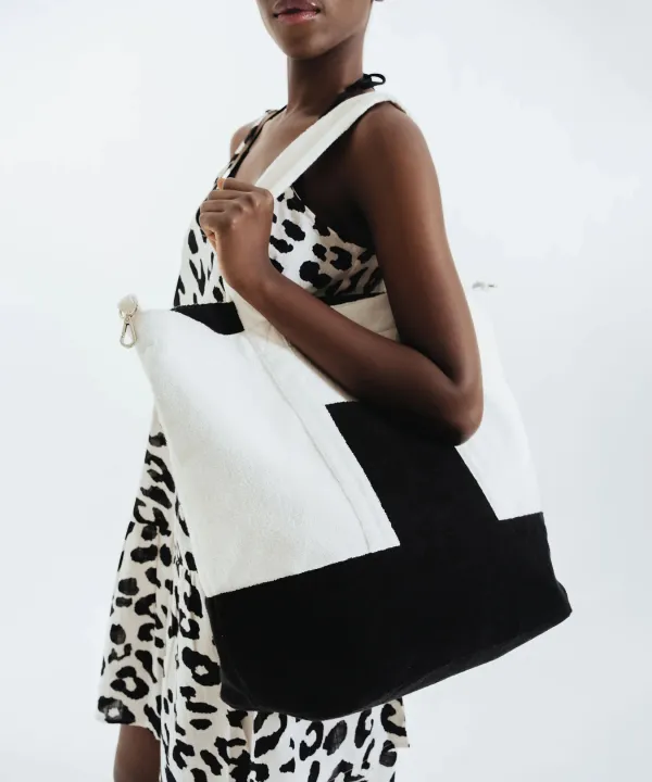 Casual Style Block Rocker Tote