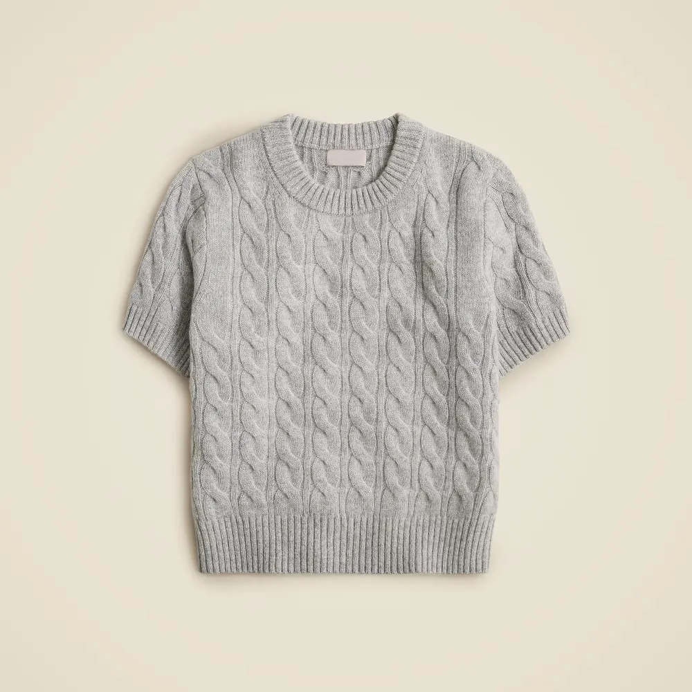 Cashmere Cable-Knit T-Shirts