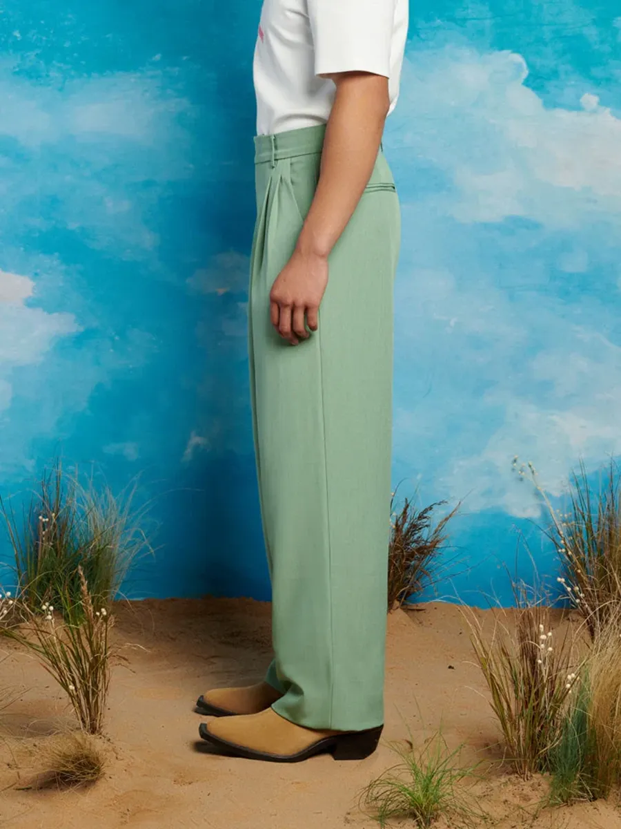 Sharp Style High Waisted Trousers