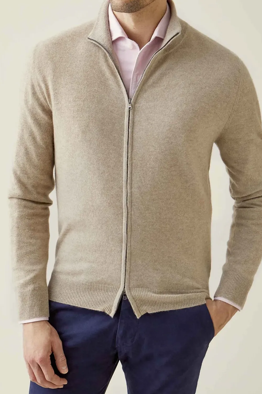 Zip Casual Style Cardigan