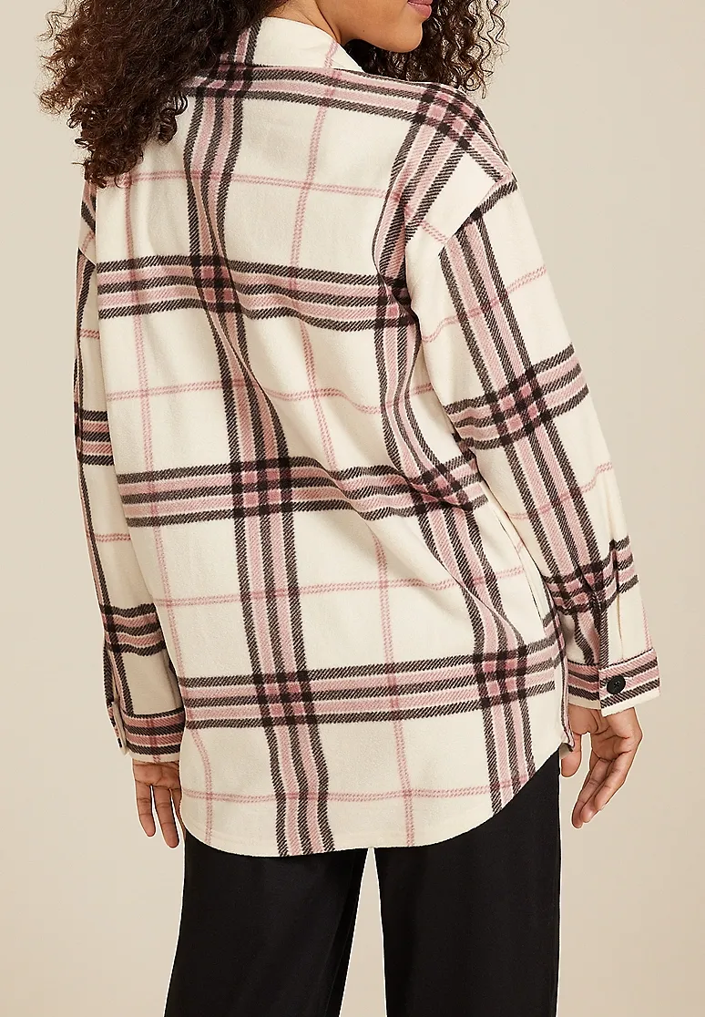 Plaid Fleece Shacket