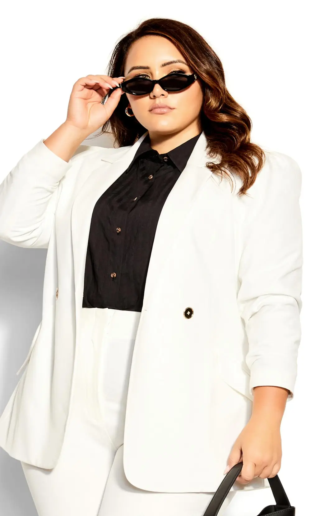 Evans White Tailored Blazer