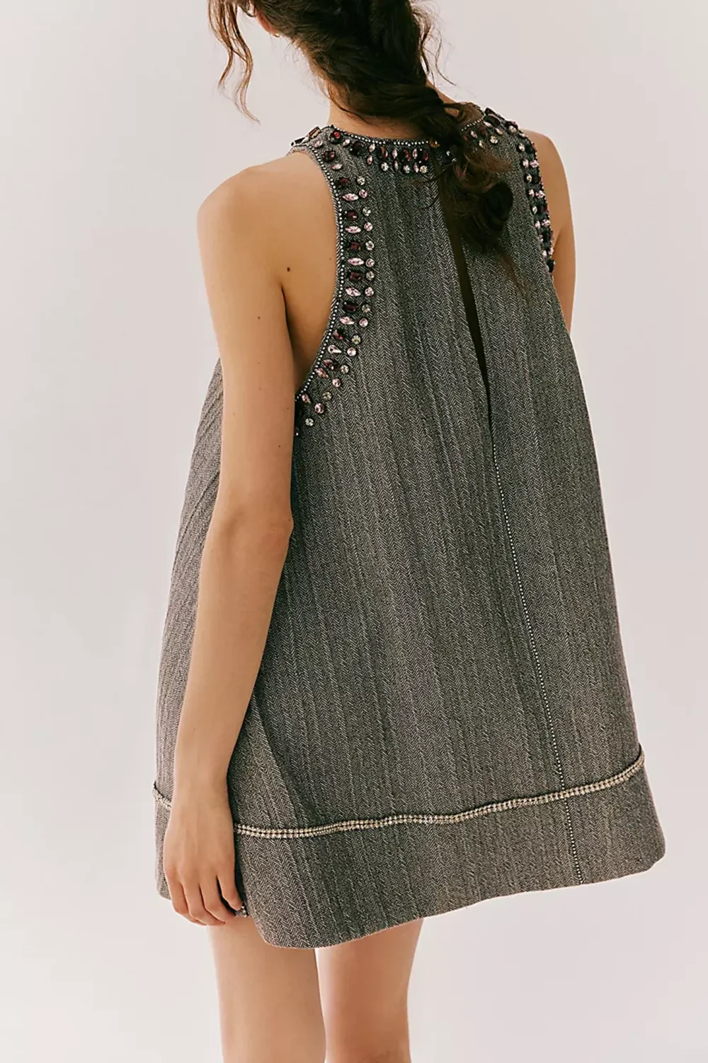 Sleeveless Knit Shift Mini Dress