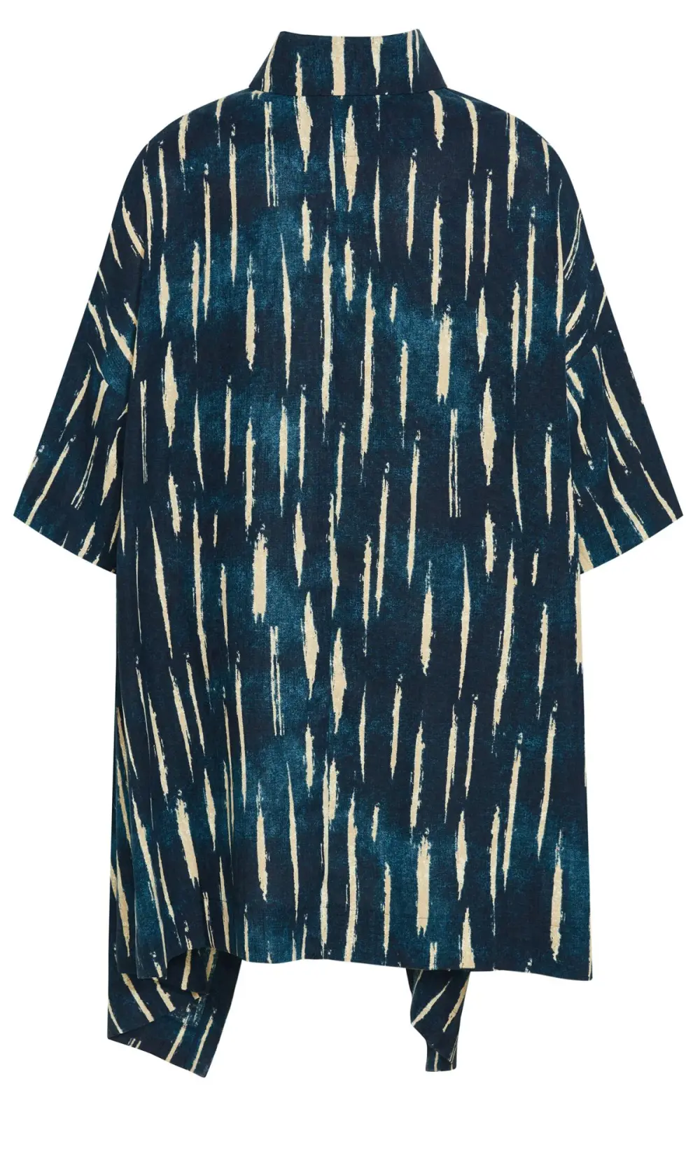 Evans Navy Blue Stripe Cape Jacket