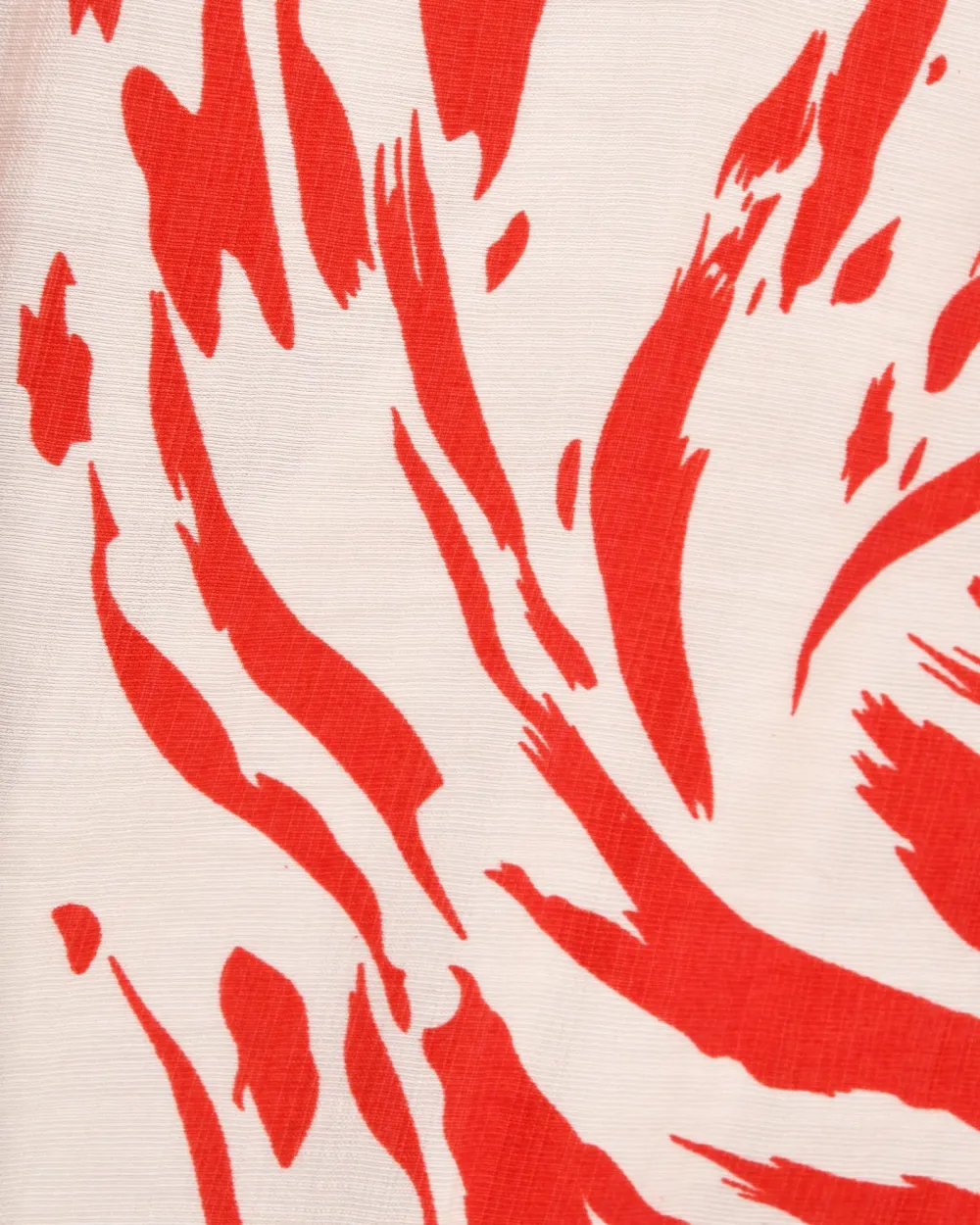 Abstract Animal Print V-neck Tie Skirt