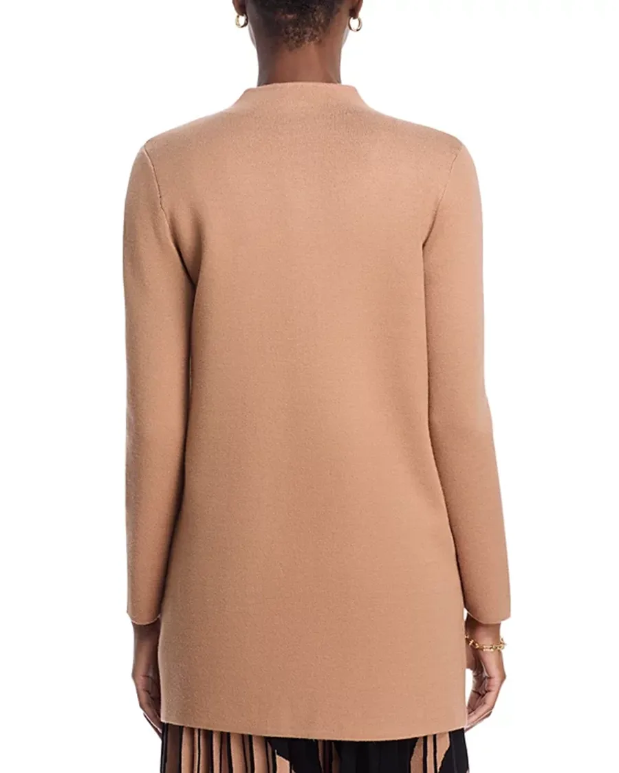 Long Sleeves Funnel Neck Coat