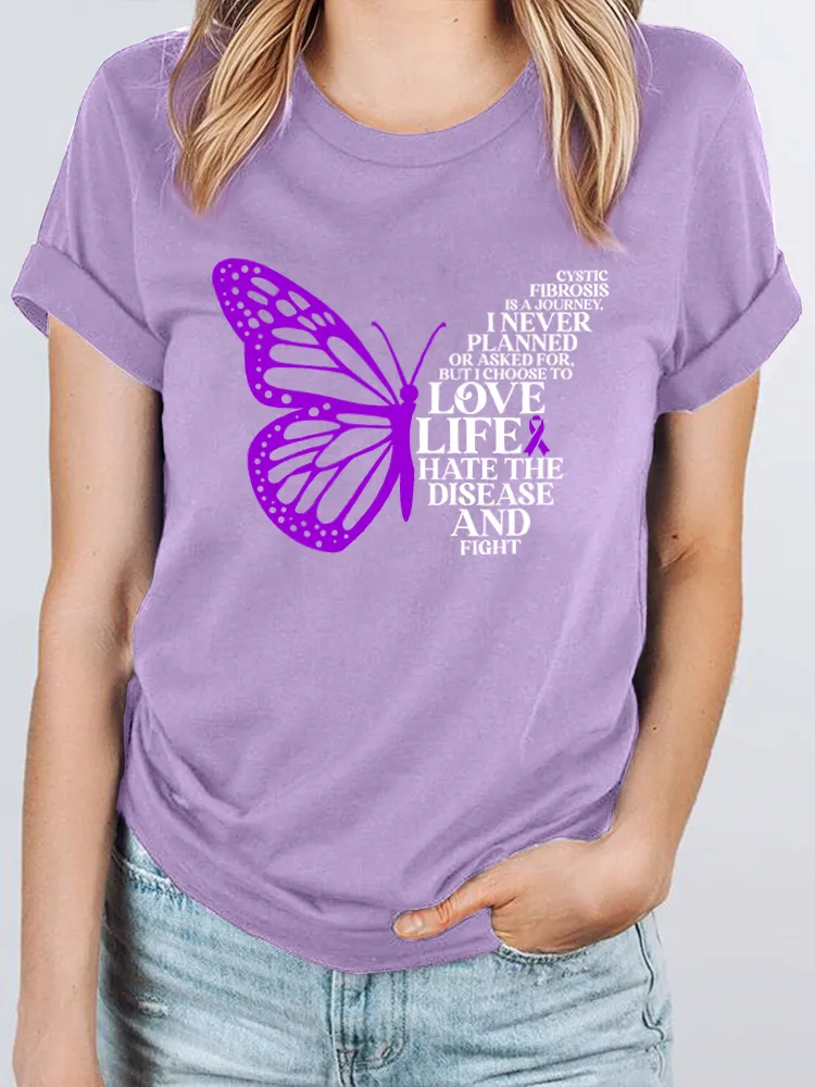 Women's I Will Remember For You Dementia Alzheimer's Disease Awareness Print T-Shirt