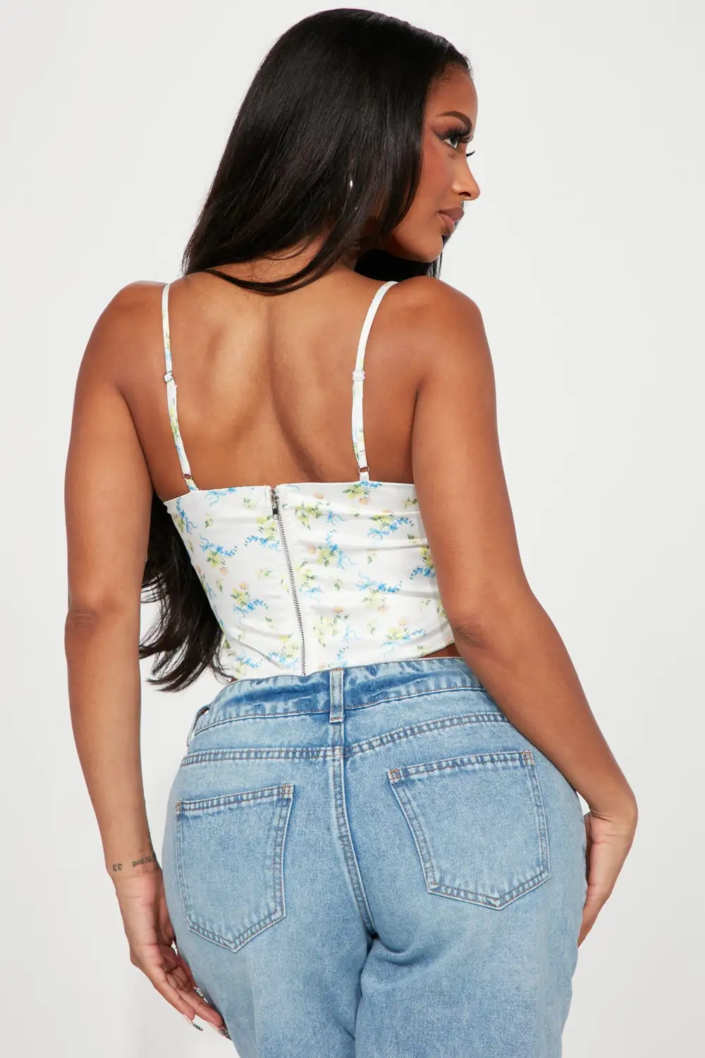 Petra Floral Top - Off  White/combo