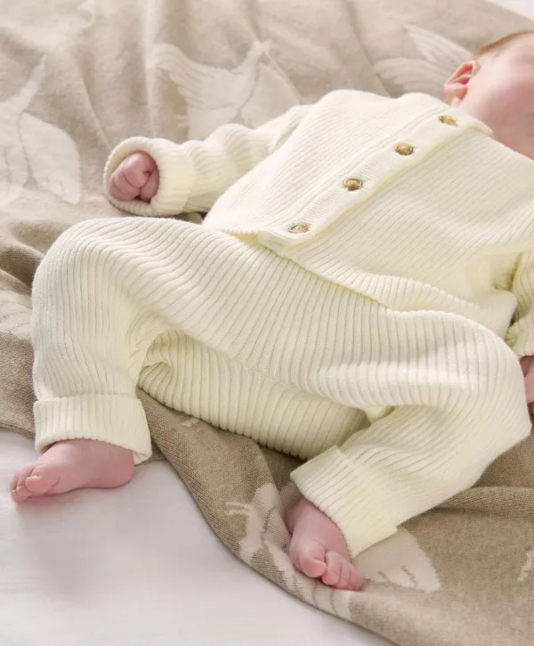 Knitted Cardigan & Leggings Set - Sand