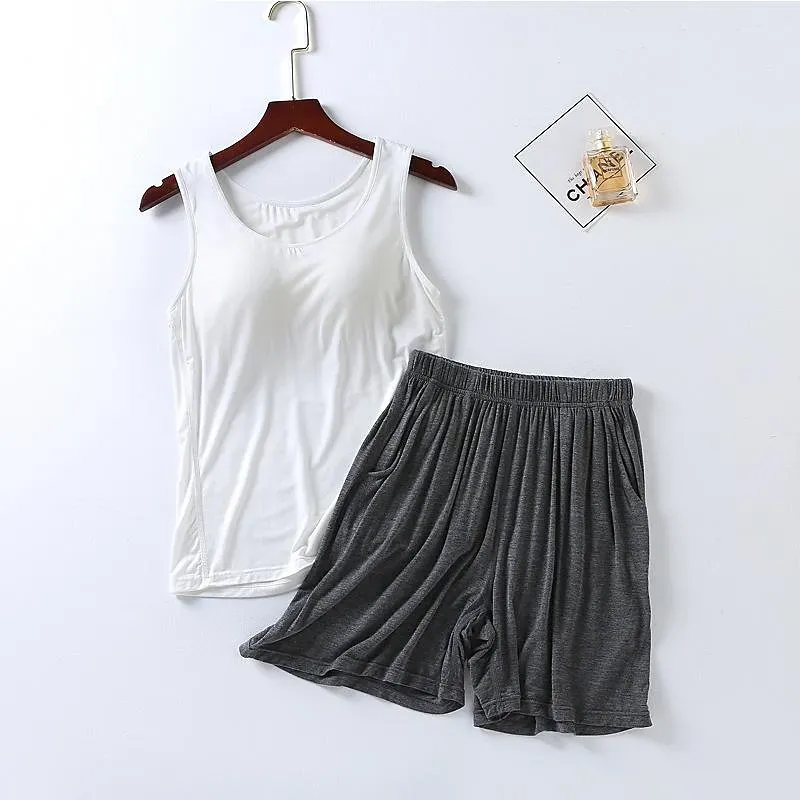 Women's Sports Suit With Built-In Bra