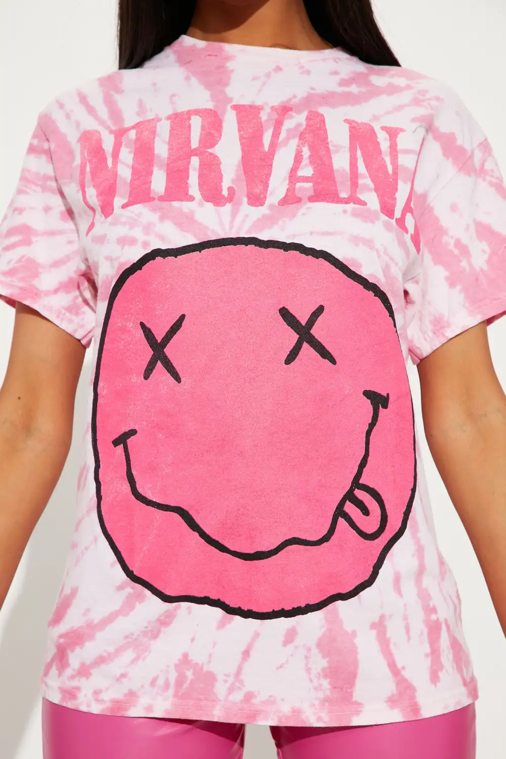 Nirvana Swirl Smile Top - Hot Pink