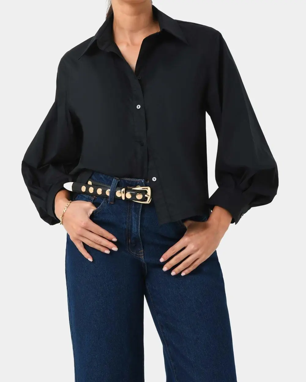 Cotton Puff Sleeve Shirt