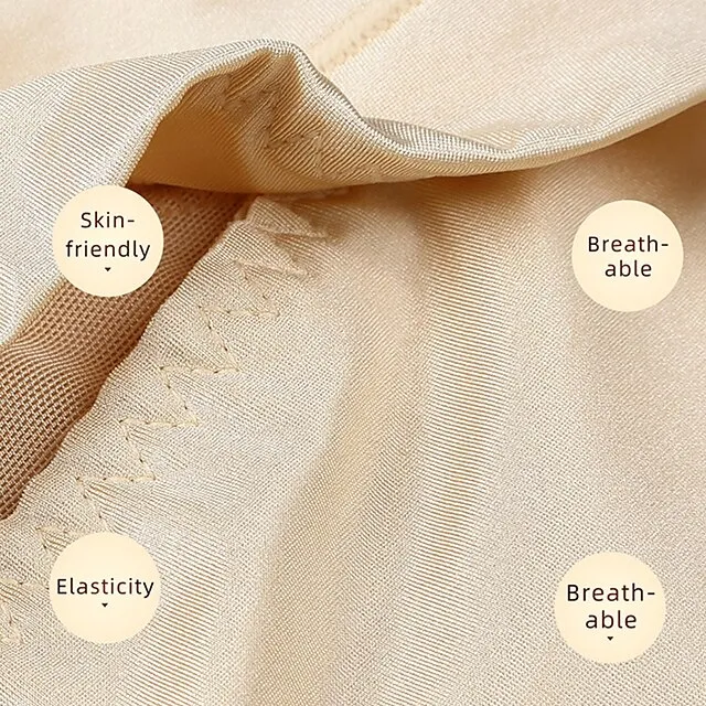 Corset Women's Control Panties Shapewears Office Party & Evening Running Gym Black Pink Apricot Sport Seamless Breathable Seamed Lace Up Tummy Control Push Up Basic Solid Color Spring & Summer Fall