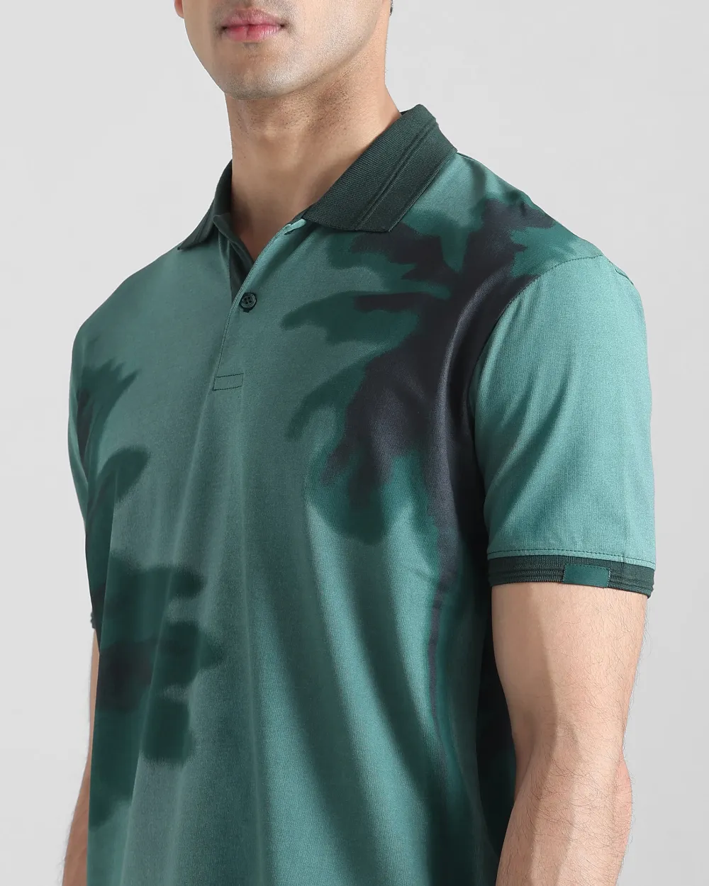 Daily Simple And Slimming Dark Green Polo Shirt