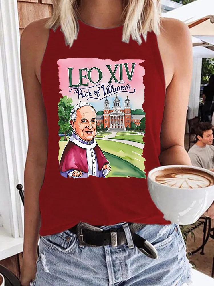 Women's Habemus Papam Pope Leon Xiv Est 2025 Crew Neck Vest