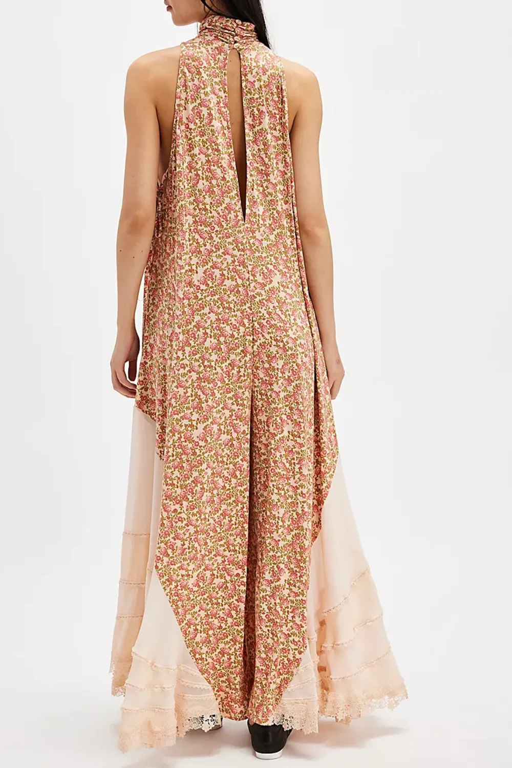 Sleeveless Floral Print Jumpsuit