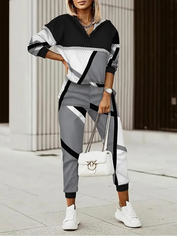 Hoodie Loose Casual Two-Piece Set