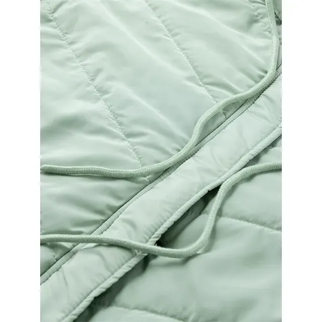 Women's Fleece Lined Parka & Leggings Thermal Warm Puffer Jacket Winter Coat Ankle-Length Winter Leggings Micro-elastic High Waist Tights