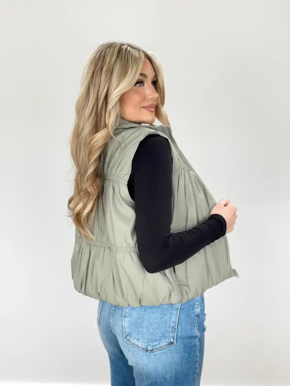 Ruched Vest