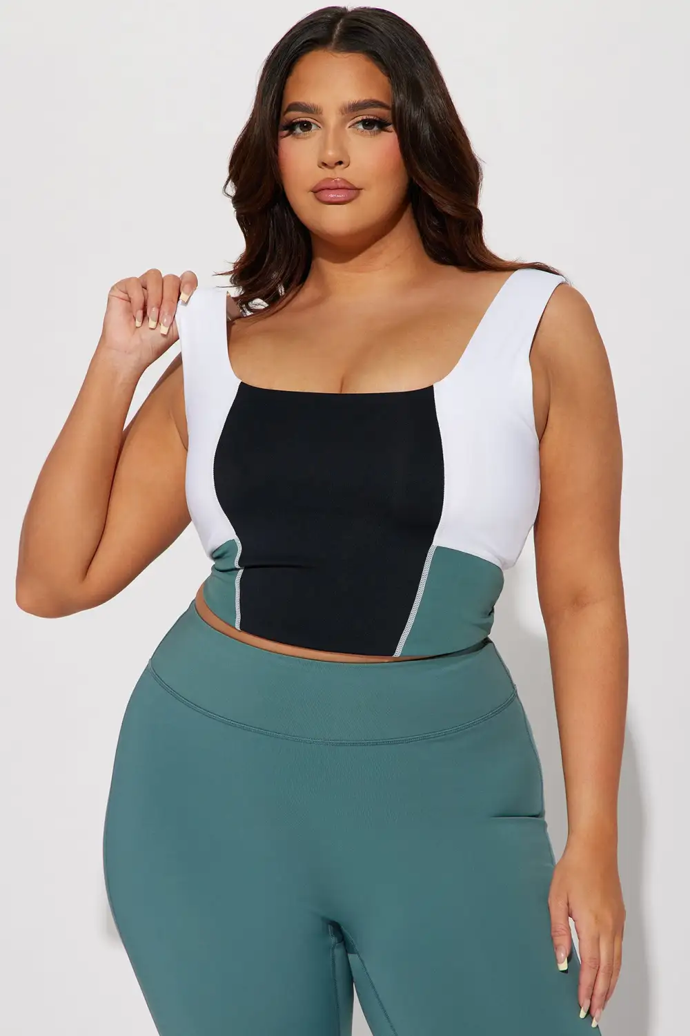 Nina Elevate Active Sports Bra - Teal/combo