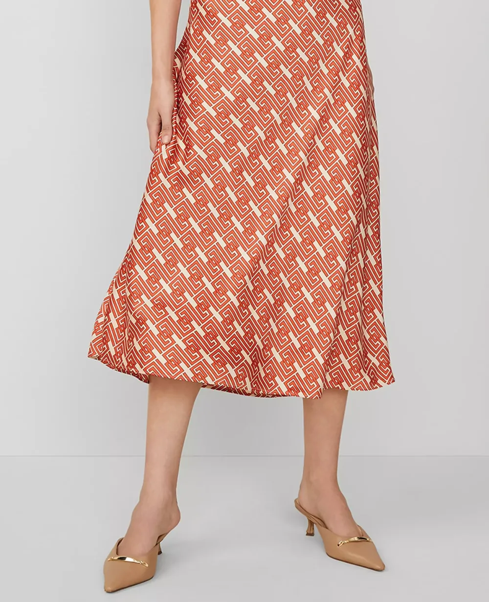 Maze Column Slip Dress