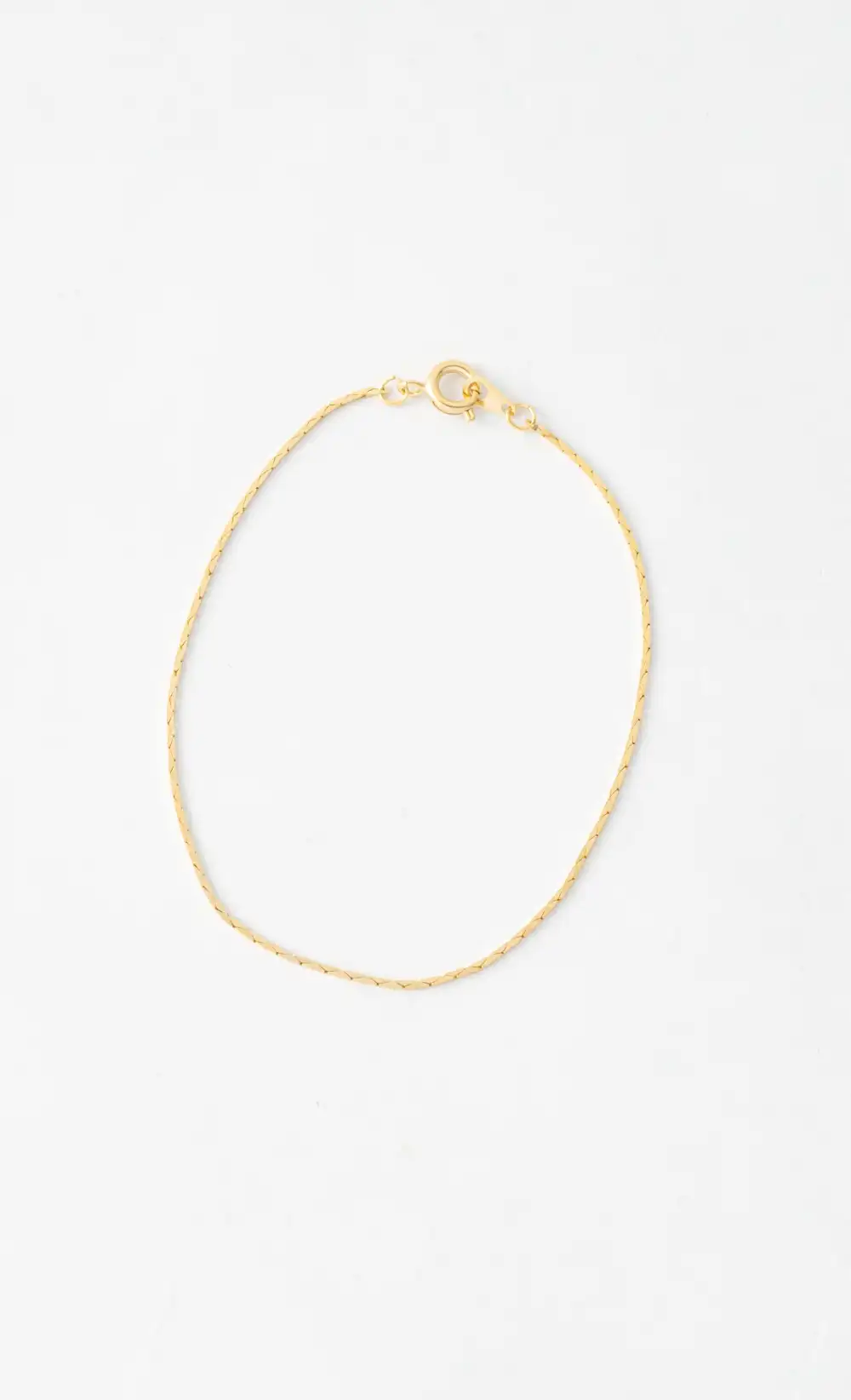 Minimalist Gold-Tone Thin Chain Bracelet