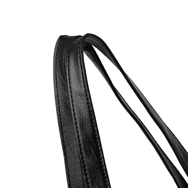 Women's Handbag Tote Shoulder Bag PU Leather Office Shopping Daily Zipper Solid Color Black Red Purple