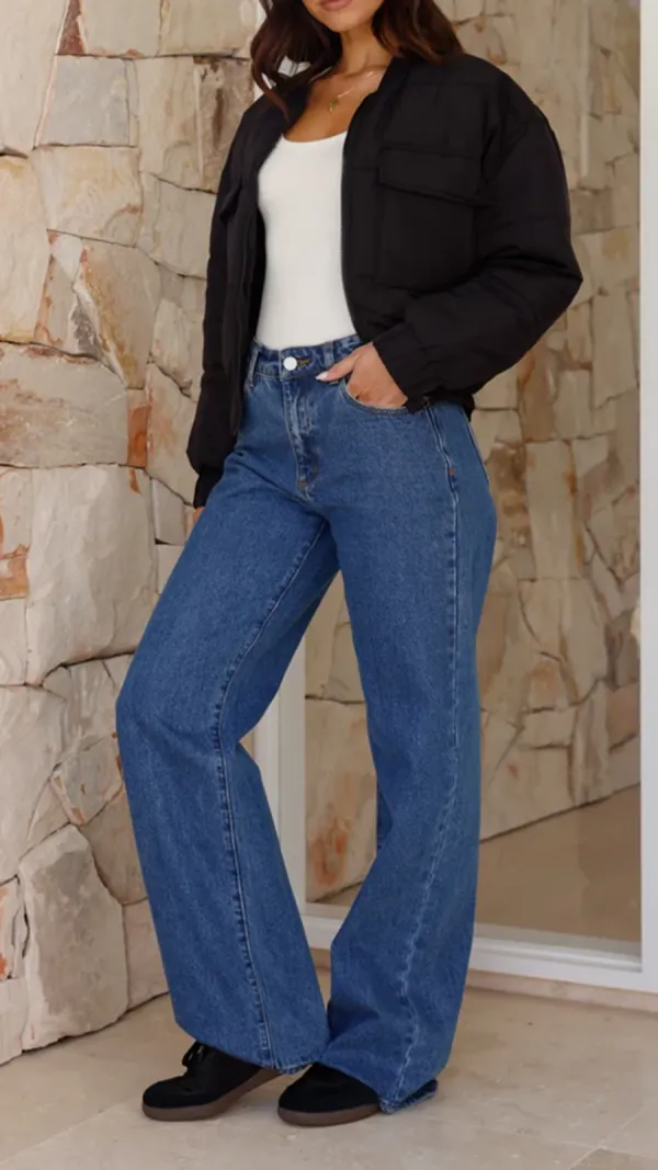 Black Short Warm Coat