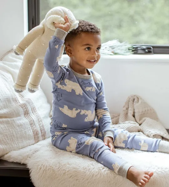 Polar Mountain Organic Cotton Boy Pajamas