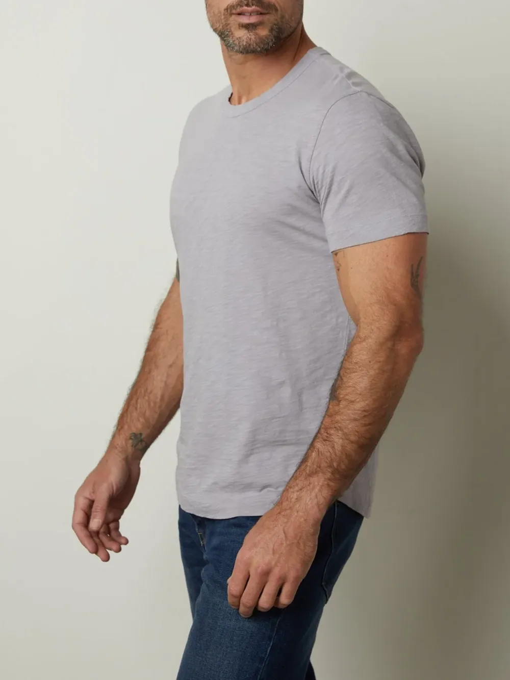 Men's Low Saturation Colors Cotton T-Shirt