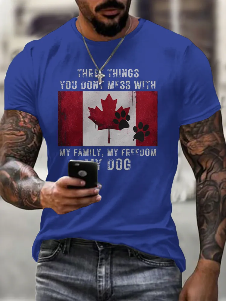 Men'S We Are Canada Strong We Will Never Yield To Tru.p T-Shirt