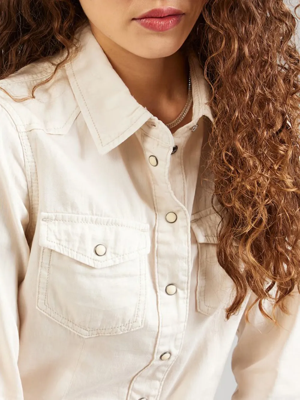 Breast Pocket Casual Style Blouses