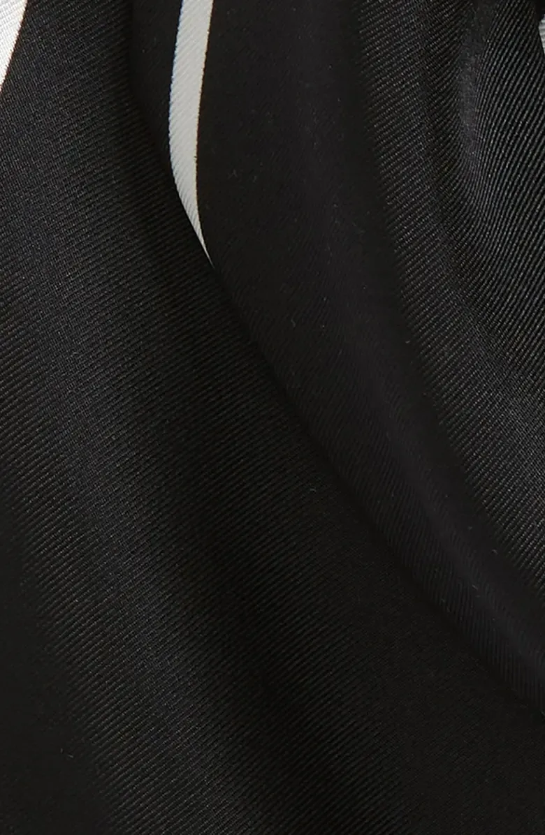 Stripe Silk Twilly Scarf