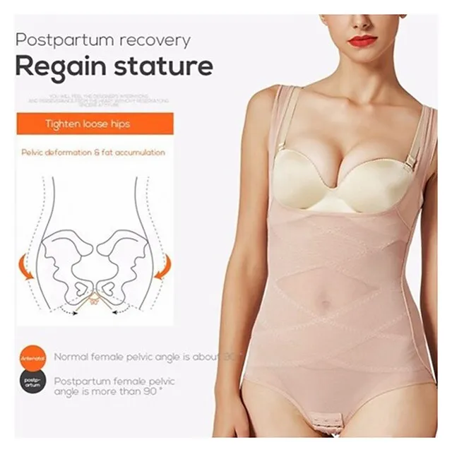 Corset Women's Bodysuits Shapewears Home Office Christmas Bed Plus Size Black Purple Apricot Sport Seamless Sexy Buckle Seamed Criss Cross Classic Tummy Control Solid Color Pure Color Summer Spring